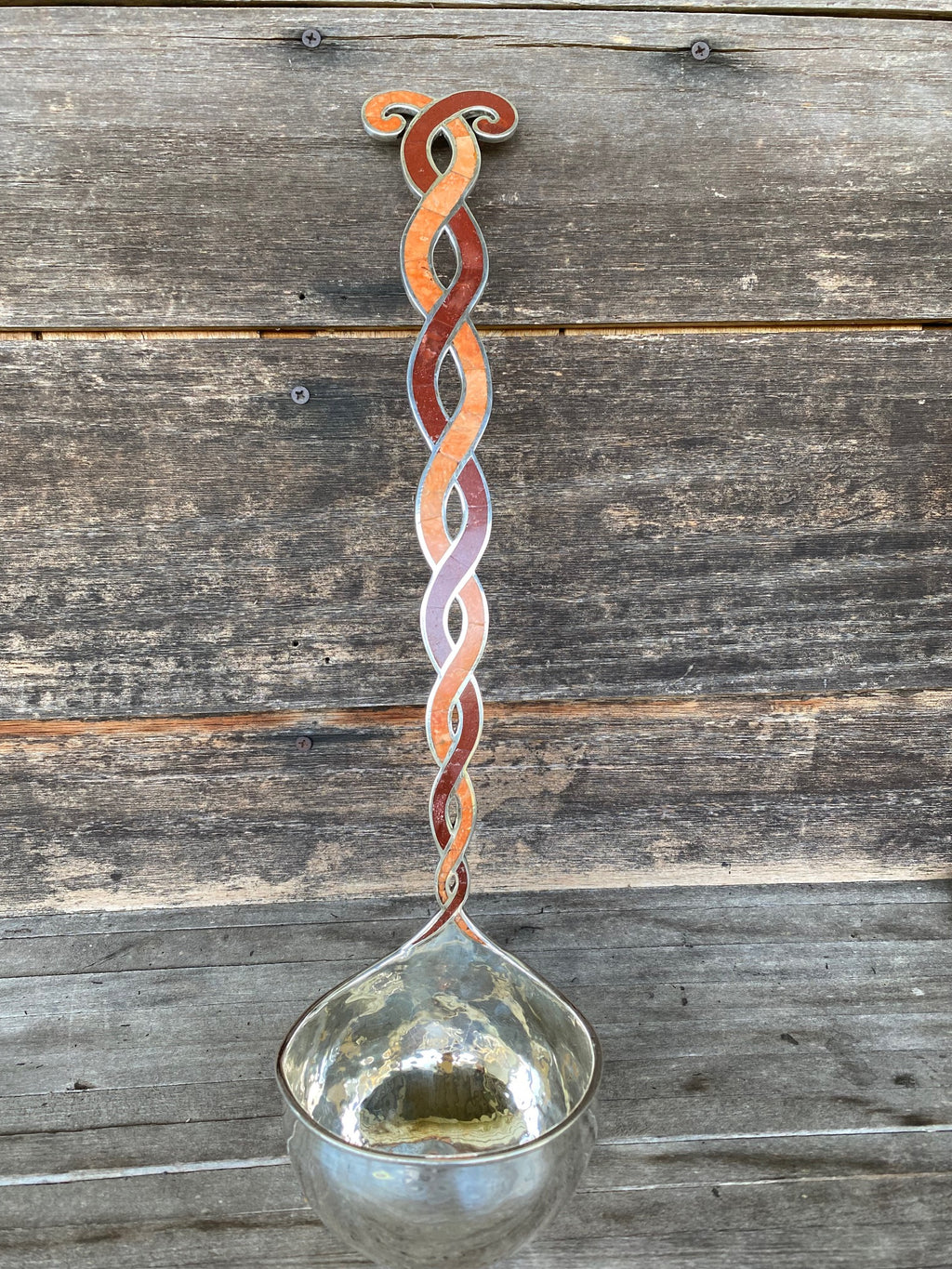 VINTAGE, ONE OF A KIND EXTRA LARGE  SOUP LADLE.