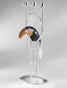 3 LIGHT  TOUCAN CANDLE HOLDER