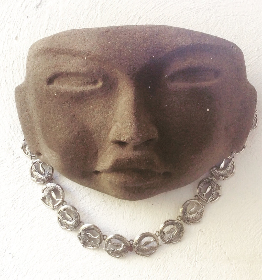 ALIGATOR ROUND LINK NECKLACE